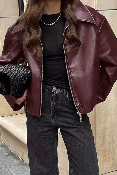 Chaqueta biker de cuero