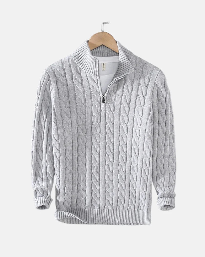 Suéter de Algodón Knit Estiloso Álvaro para Máximo Conforto