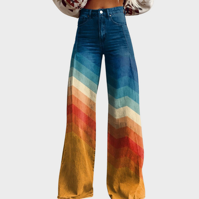 DESIA - PANTALÓN RETRO A CHEVRONES