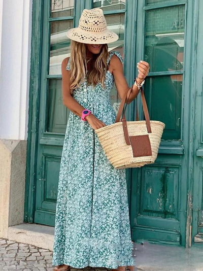 Luisa - Elegante vestido largo sin tirantes para mujer