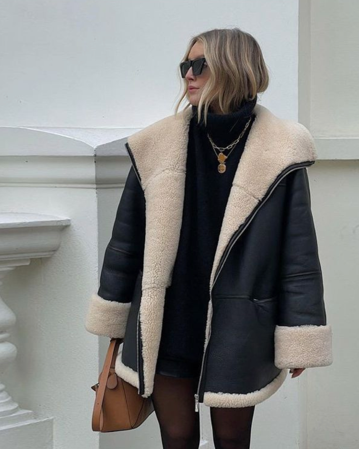 Chaqueta de cuero contemporánea Osbelia - Estilo y elegancia en cada prenda