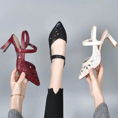 Holly | Elegantes tacón alto de cuero de la mejor calidad para apariciones inolvidables