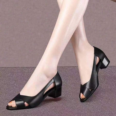 Zita | Sandalias de cuero cómodas y antideslizantes con suela suave para pasos despreocupados