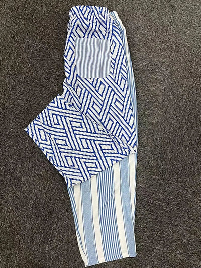 Pantalones de rayas con botones Delia: comodidad y estilo para ellas