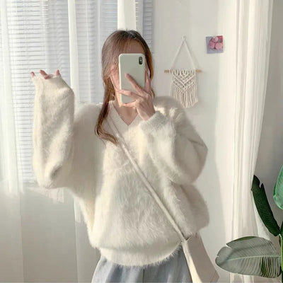 Sweater de otoño cuello en v - Fancy
