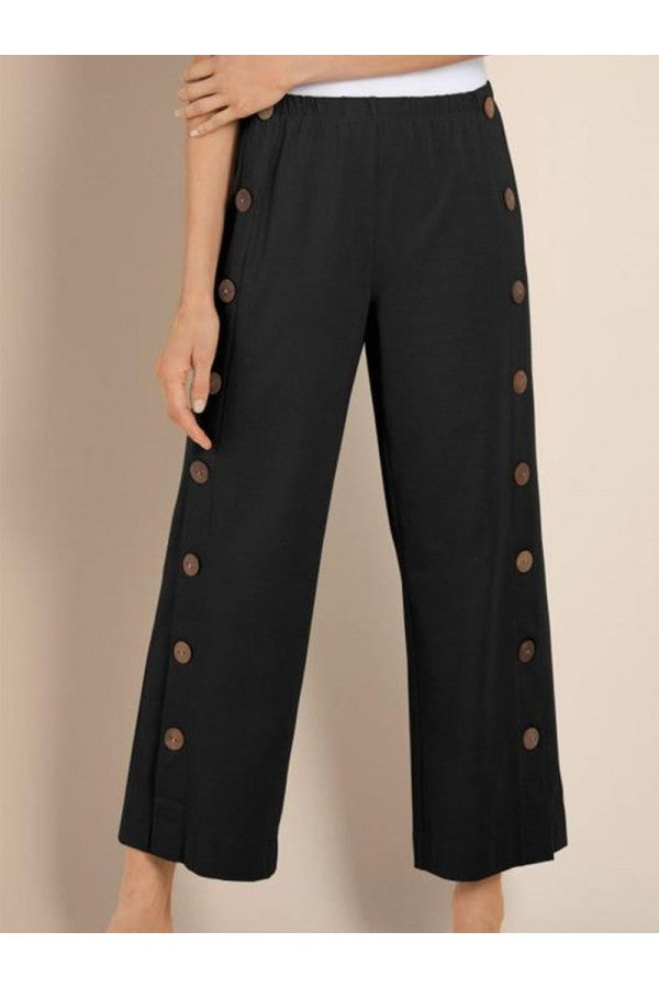 Pantalones de Ocio Elegantes y Cómodos Julia con Detalle de Botón