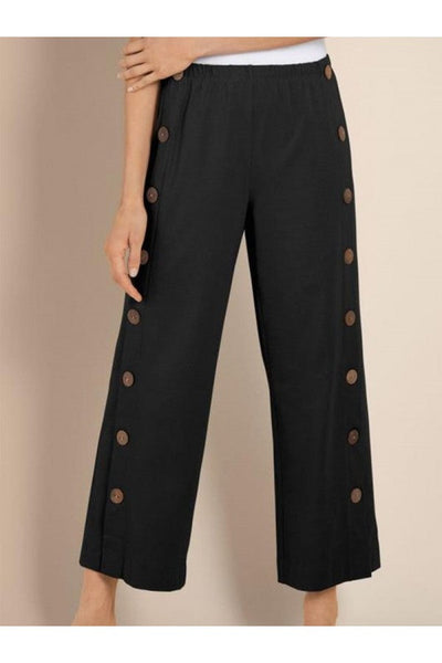 Pantalones de Ocio Elegantes y Cómodos Julia con Detalle de Botón