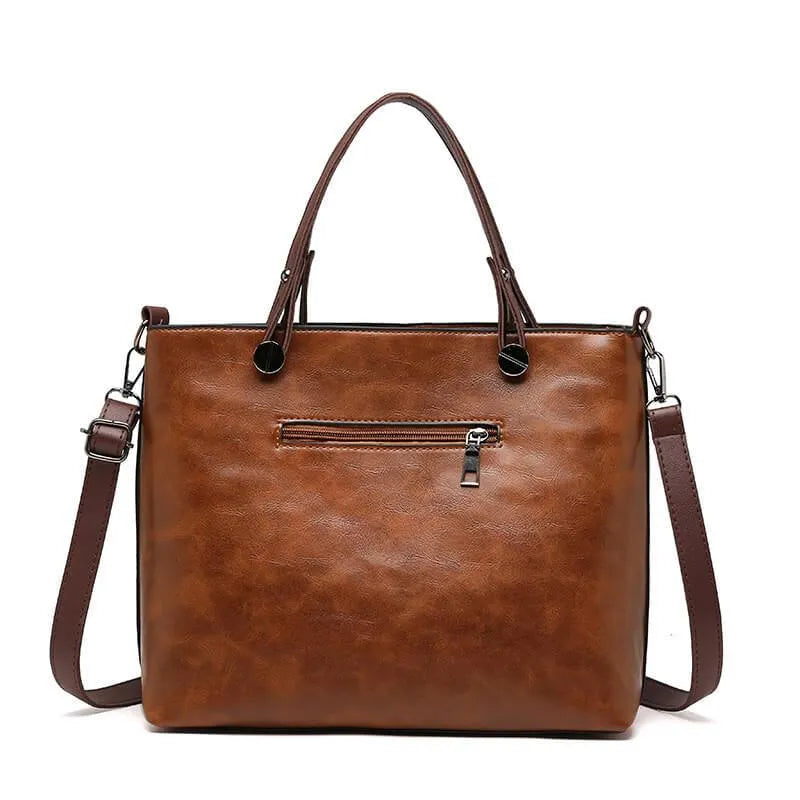 Bolso bandolera vintage de piel para mujer Elise: estilo y elegancia atemporal