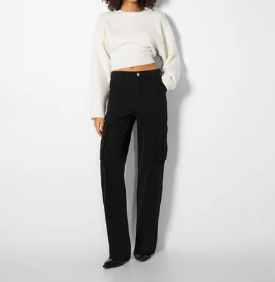 Estiloso pantalón cargo recto con ajuste personalizado