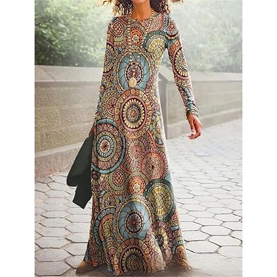 Encantador vestido casual con estampado floral