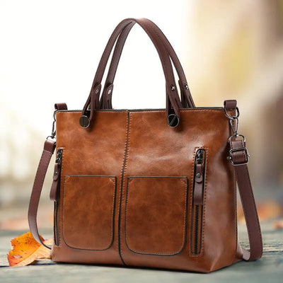 Bolso bandolera vintage de piel para mujer Elise: estilo y elegancia atemporal