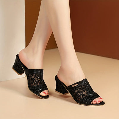 Dina | Sandalias glamurosas con brillantes lentejuelas