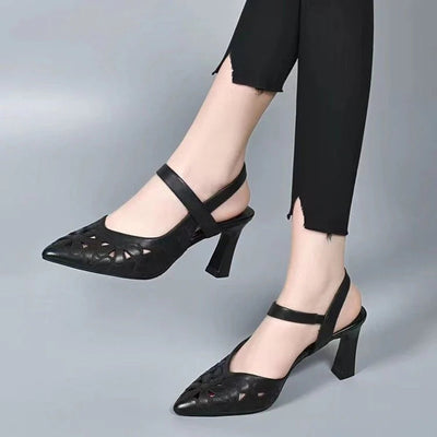 Holly | Elegantes tacón alto de cuero de la mejor calidad para apariciones inolvidables