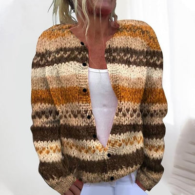 Tova | Chal de Lana Chic Brun para una Elegancia Sin Esfuerzo