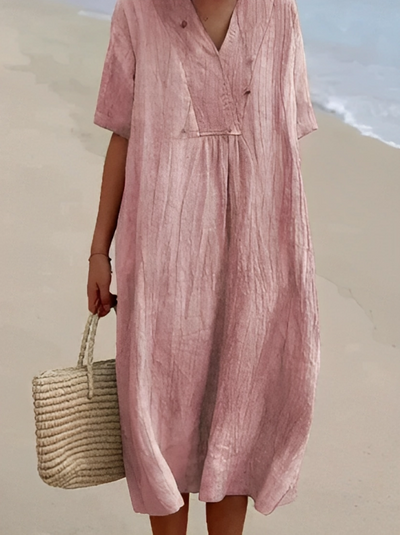 KARYL™ - Elegante vestido de lino y algodón