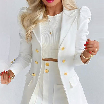 Mireyah | Elegante conjunto de minifalda y blazer en vibrantes colores para women