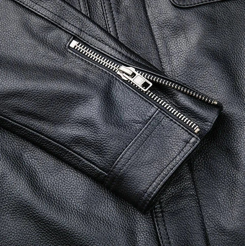 Elvis | Chaqueta de Cuero Genuino Vintage Outlaw