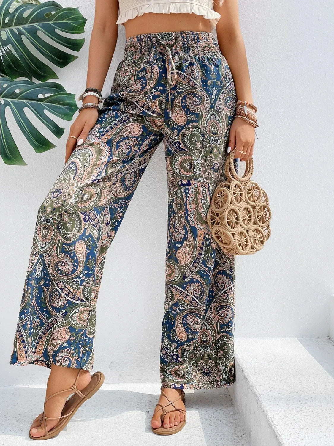 Pantalones Anchos Estampados Lauren: Estilo y Comodidad en Cada Paso