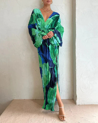 Elegante vestido plisado para ocasiones informales