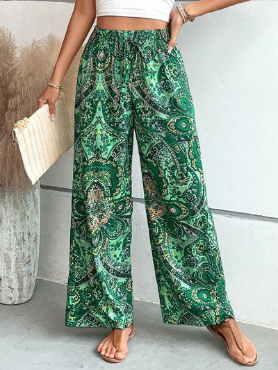 Pantalones Anchos Estampados Lauren: Estilo y Comodidad en Cada Paso