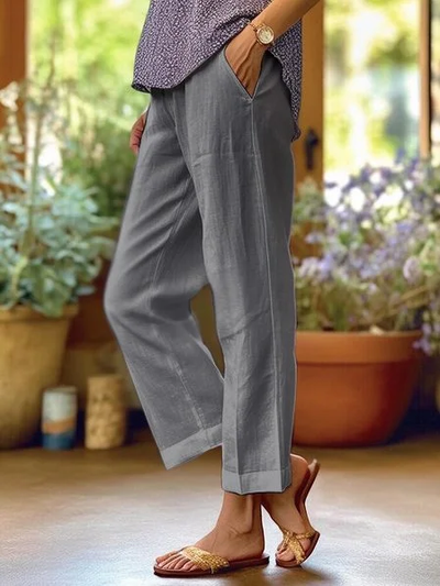 Pamela | Pantalón de algodón y lino súper cómodo y estiloso