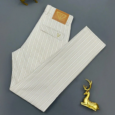 Pantalón casual de seda hielo para hombre Coolflex con estampado exclusivo