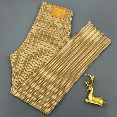 Pantalón casual de seda hielo para hombre Coolflex con estampado exclusivo