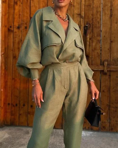 Querina | Elegante y cómodo conjunto de traje con estilo