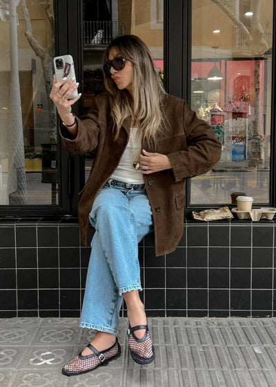 Chaqueta de ante cómoda - Mayte