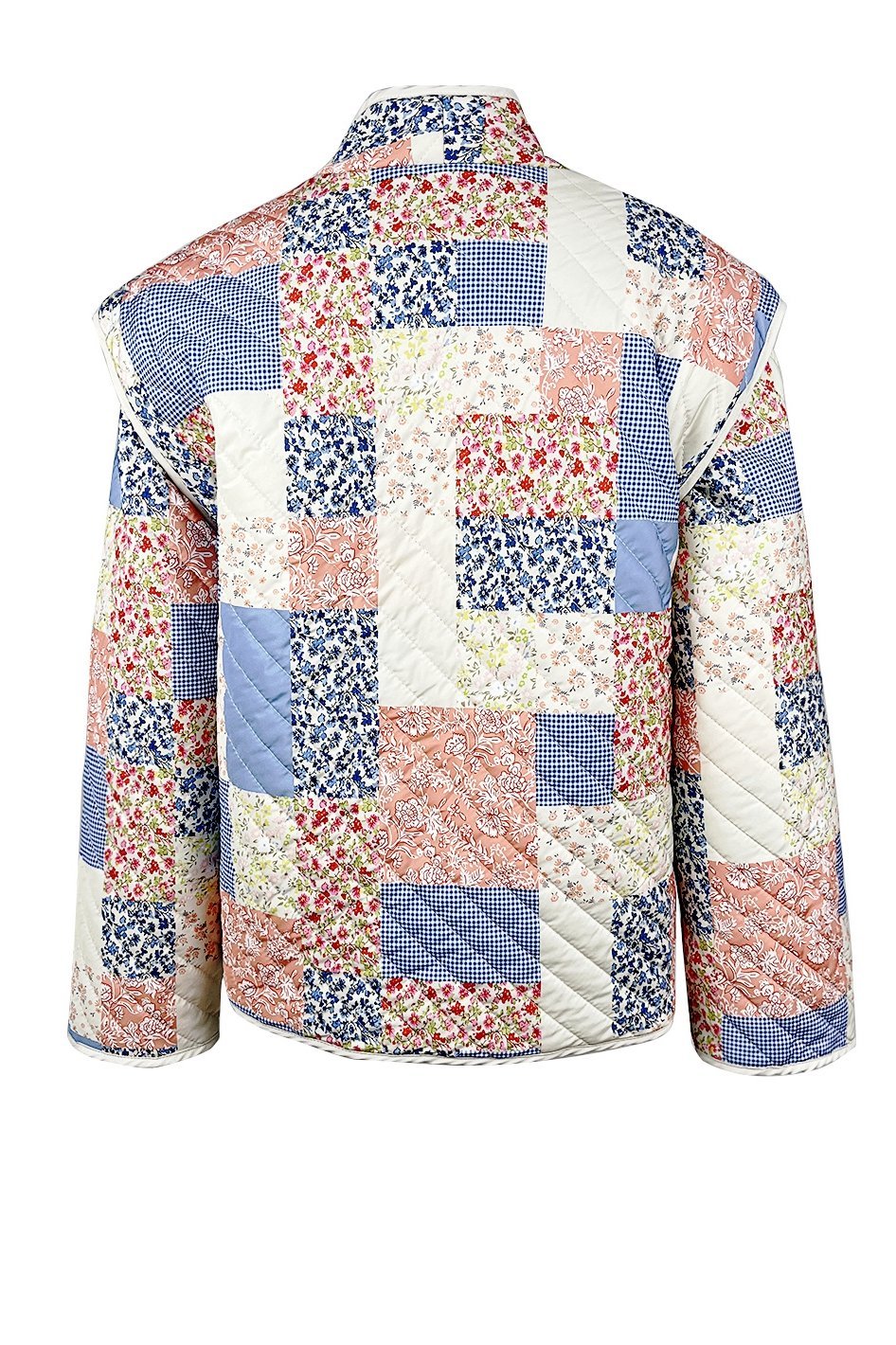 Chaqueta Convertible Acolchada con Estampado Enid
