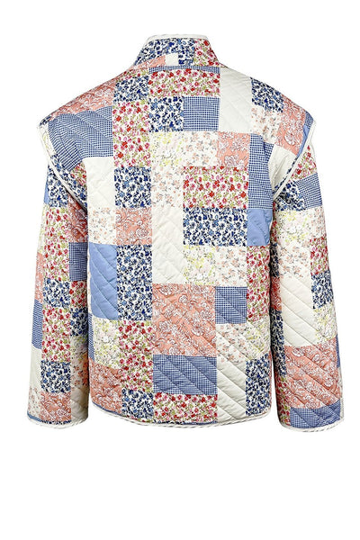 Chaqueta Convertible Acolchada con Estampado Enid