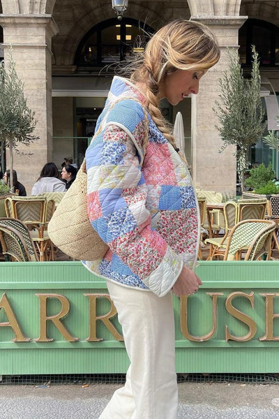 Chaqueta Convertible Acolchada con Estampado Enid