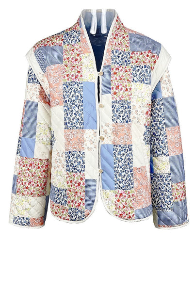Chaqueta Convertible Acolchada con Estampado Enid