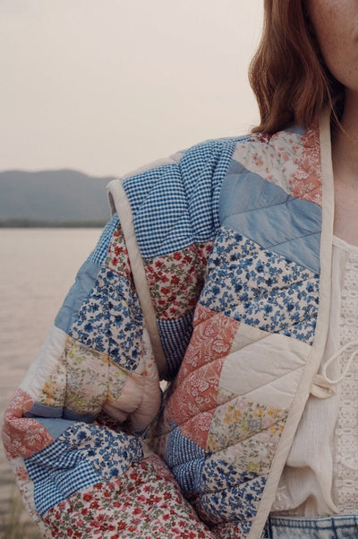 Chaqueta Convertible Acolchada con Estampado Enid