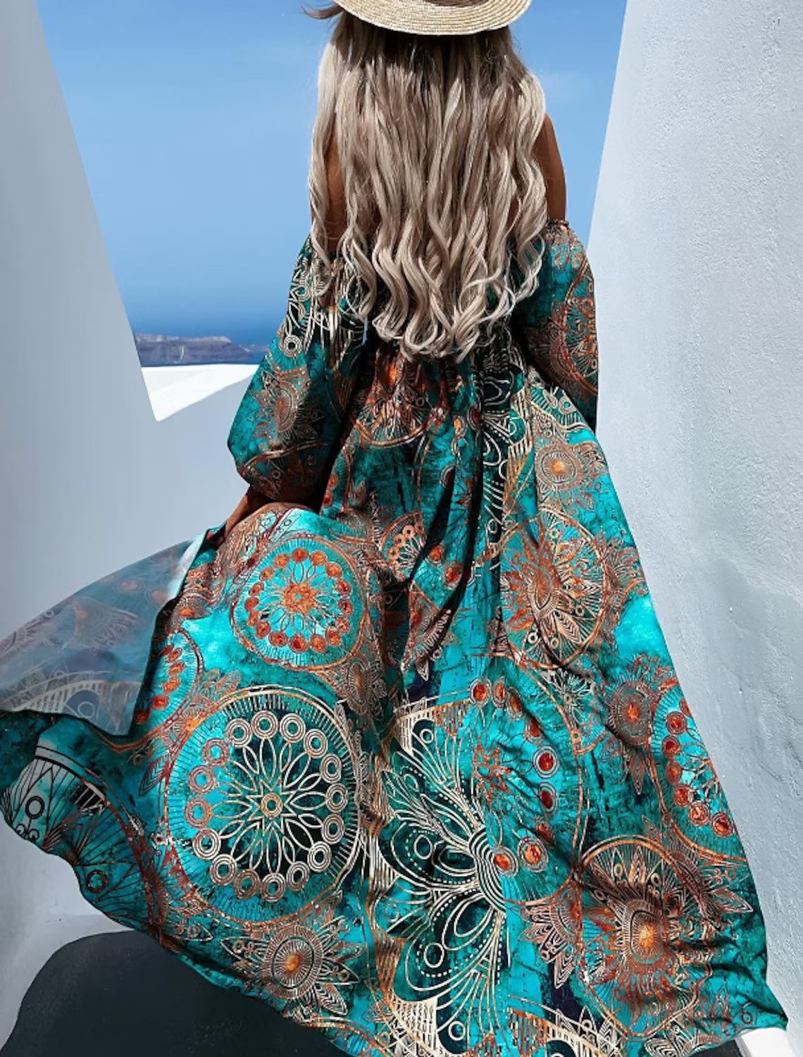 Elegante Vestido Midi con Movimiento para Mujer