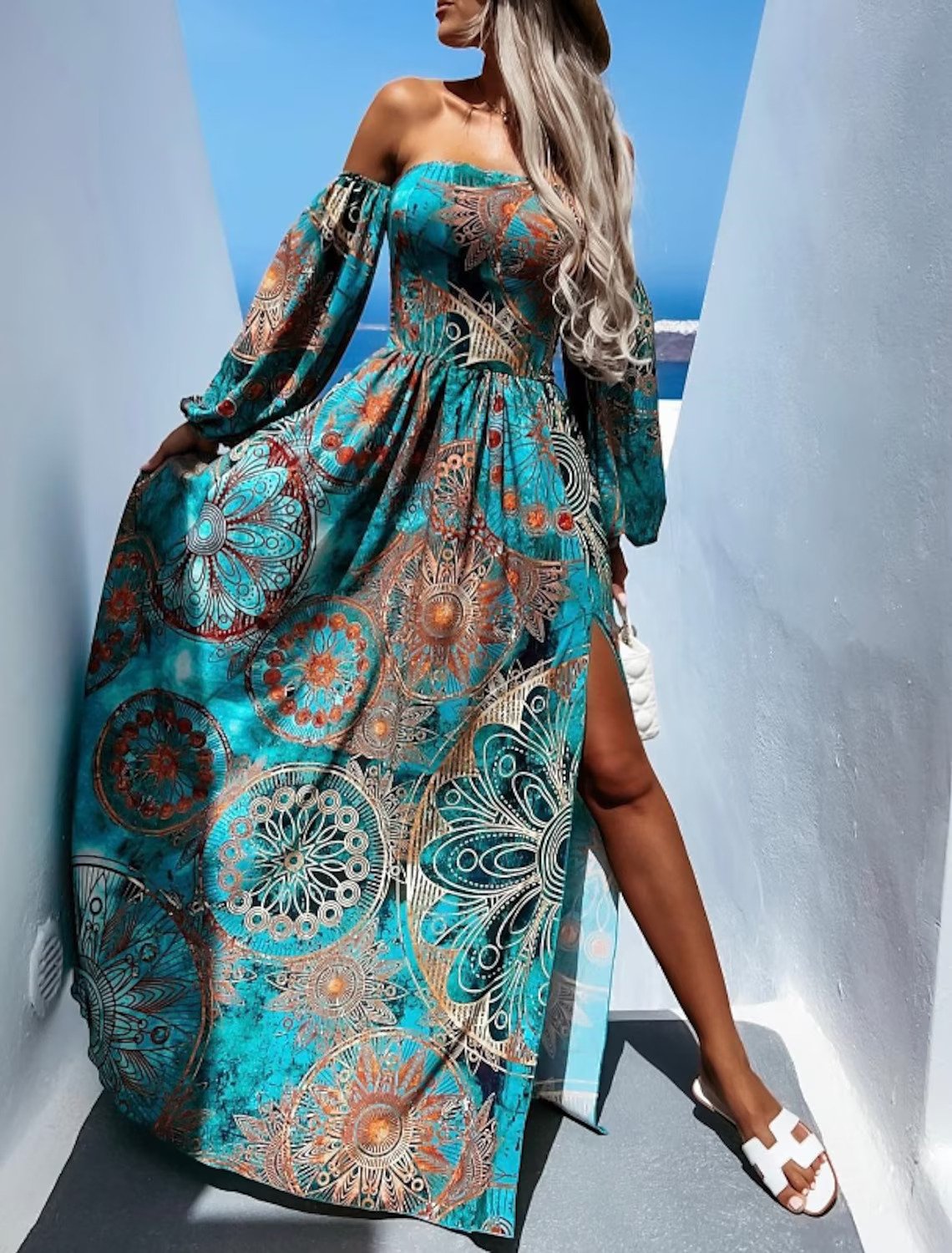 Elegante Vestido Midi con Movimiento para Mujer