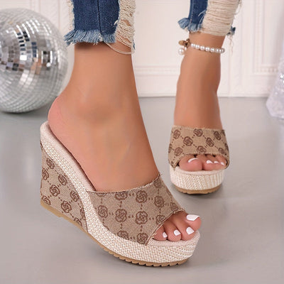 Noelani | Zapatos Estilosos y Cómodos con Diseño de Suela Gruesa y Patrón Floral