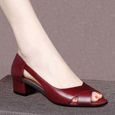 Zita | Sandalias de cuero cómodas y antideslizantes con suela suave para pasos despreocupados