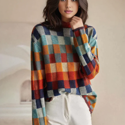Pullover de Cuello Alto en Cachemira Luxe