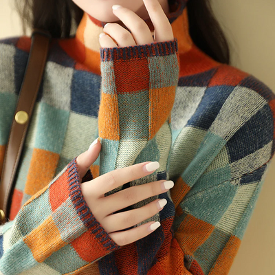 Pullover de Cuello Alto en Cachemira Luxe
