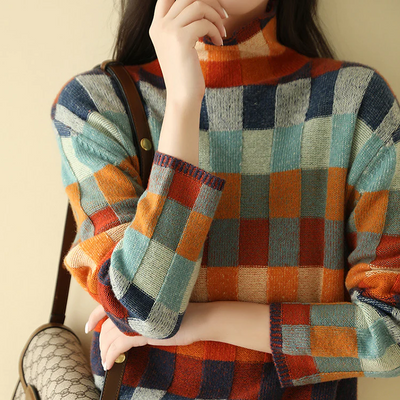 Pullover de Cuello Alto en Cachemira Luxe