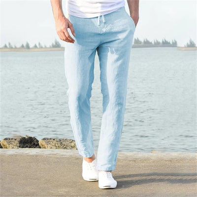 Pantalones de lino para hombres con comodidad casual