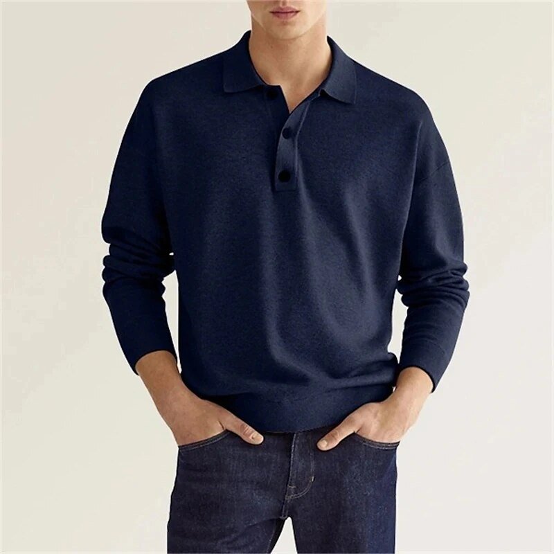 Polo de manga larga premium Elias
