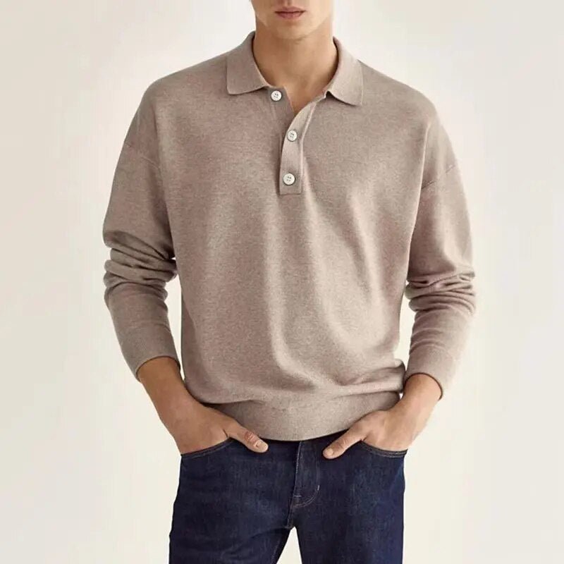 Polo de manga larga premium Elias