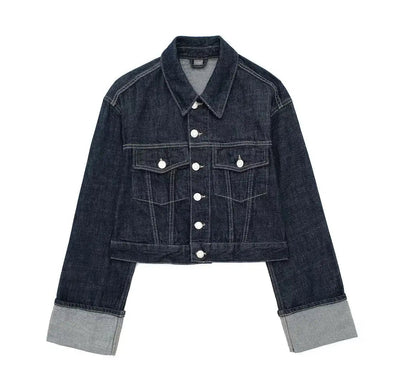 Chaqueta vaquera corta Mithi con mangas sueltas