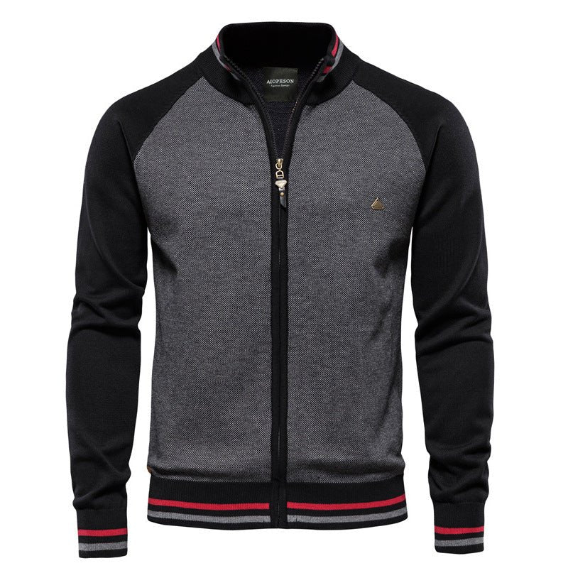 Chaqueta ajustada de estilo polo con cremallera - Mathias