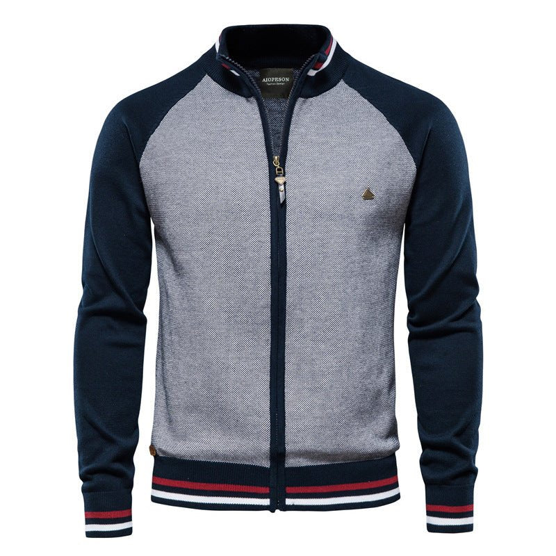 Chaqueta ajustada de estilo polo con cremallera - Mathias