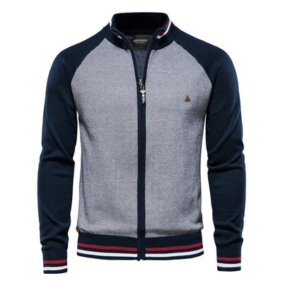 Chaqueta ajustada de estilo polo con cremallera - Mathias