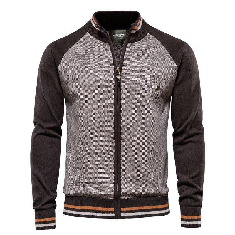 Chaqueta ajustada de estilo polo con cremallera - Mathias