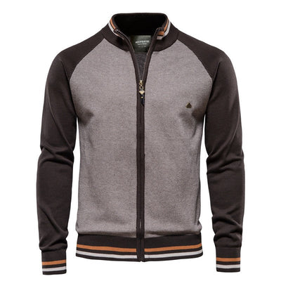 Chaqueta ajustada de estilo polo con cremallera - Mathias